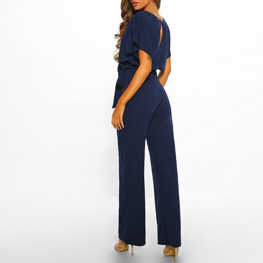Emilia – Salopeta de dama eleganta cu centura in talie