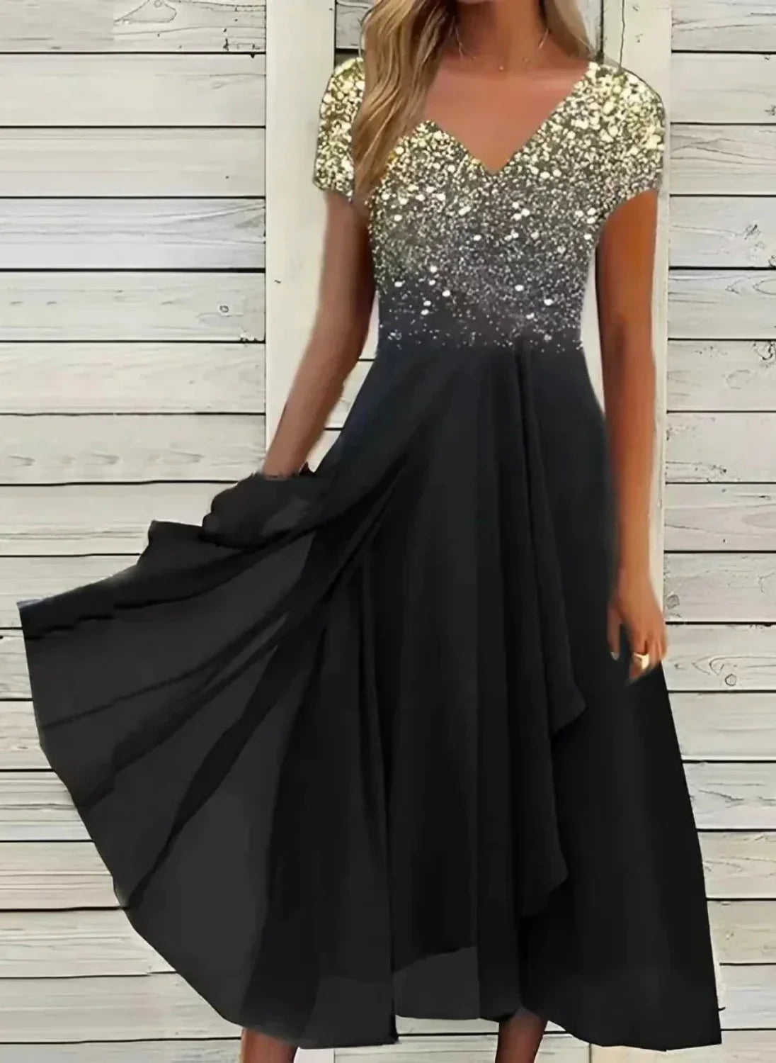 Kassidy - Rochie de vară simplă din șifon