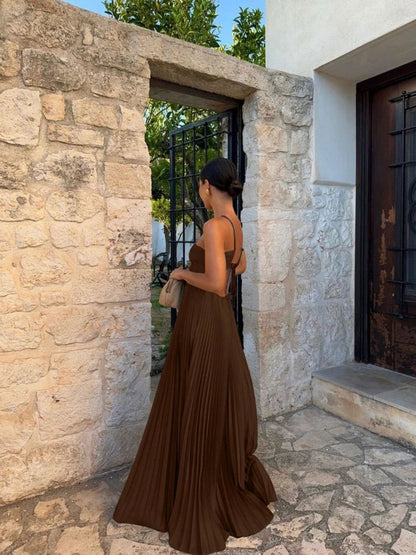 Ayelet - Rochie Maxi cu Pliuri, Versatilă & Elegantă
