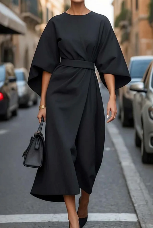 Clare - Rochie maxi rafinată cu cordon în talie