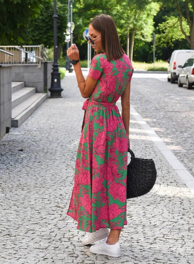 Cadlín - Rochie midi confortabilă pentru dame
