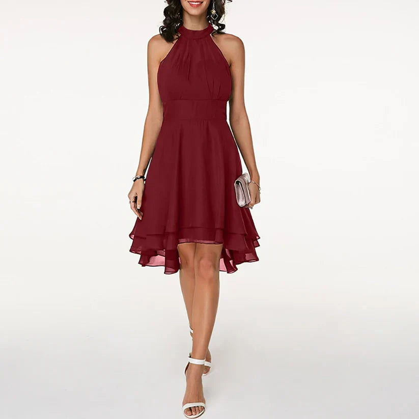Lucy – Rochie Elegantă și Fluidă cu Volane Delicate