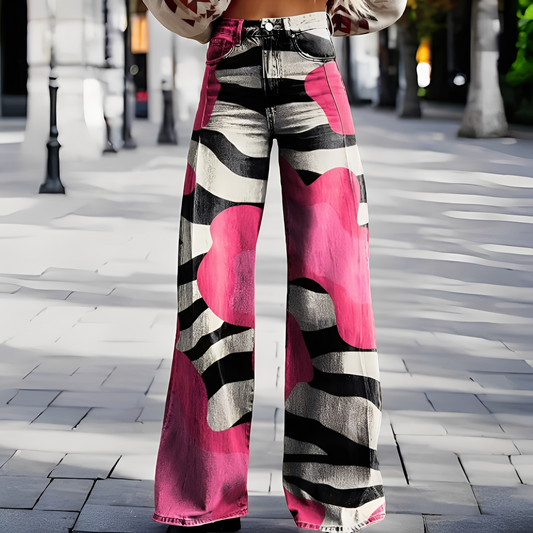 Briley - Pantaloni stilați, eleganți cu picior larg pentru femei