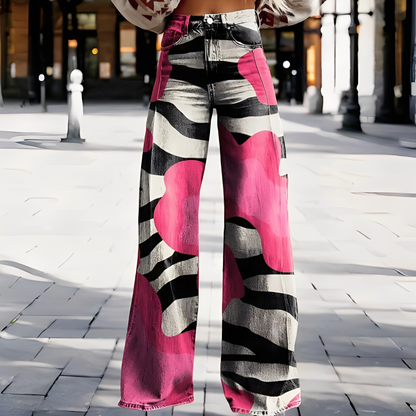 Briley - Pantaloni stilați, eleganți cu picior larg pentru femei