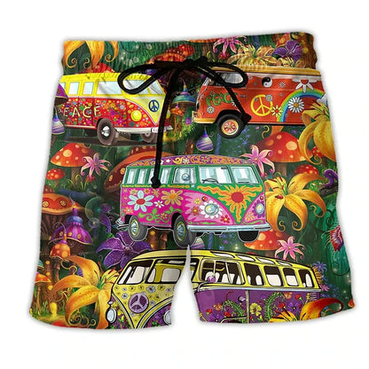 Axel – Pantaloni Scurți de Vară cu Stil Graffiti