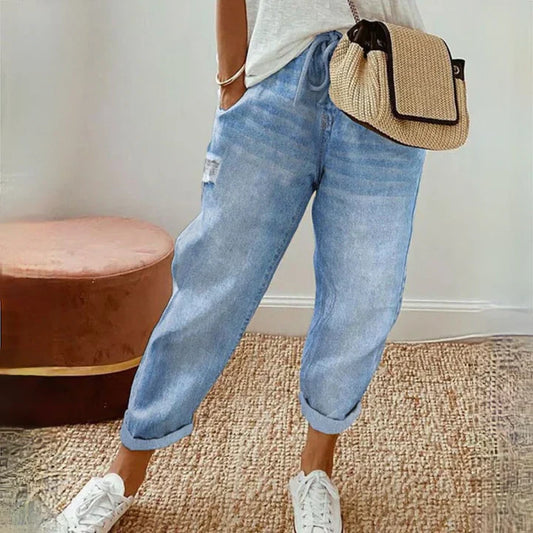 Nadia - Jeans Skinny Albastri Clasici