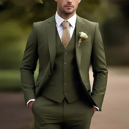 Abenner - Costum formal de trei piese slim fit pentru bărbați