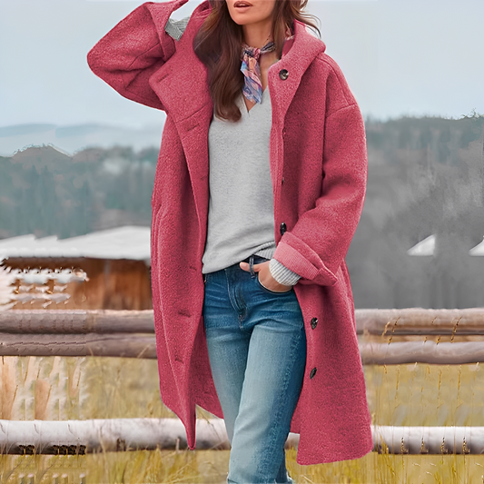 Charmaine - Elegant, cald palton lung pentru femei