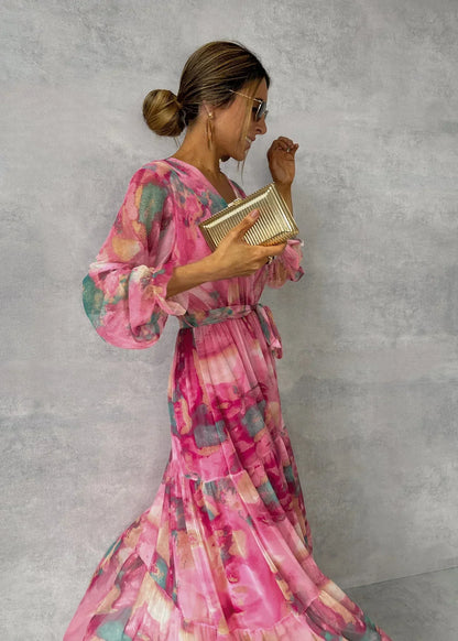 Nina – Rochie de vară lejeră cu mâneci lungi