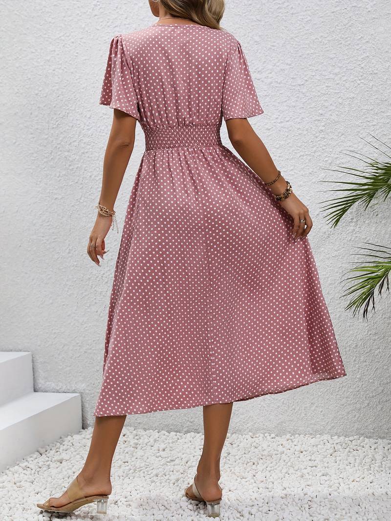 Melanie - Rochie cu Imprimeu Floral Vibrant pentru Primăvară și Vară