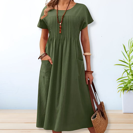 Leona - Rochie de zi cu croială lejeră