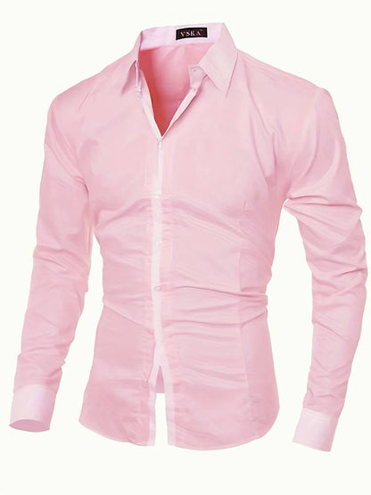 Tonie – Cămașă Elegantă cu Contrast cu Croială Modernă