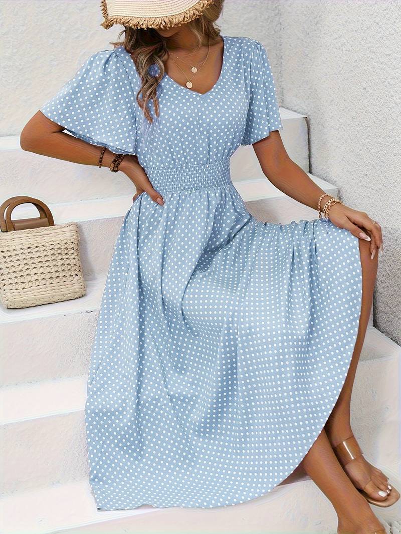 Melanie - Rochie cu Imprimeu Floral Vibrant pentru Primăvară și Vară
