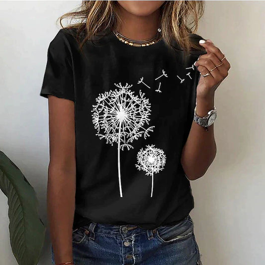 Nianna - Femei Tricou Vară Mânecă Scurtă