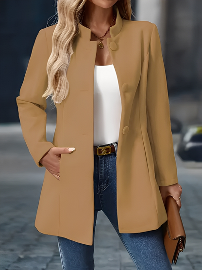 Cornélie - Pelerină de iarnă călduroasă cu nasturi pentru femei