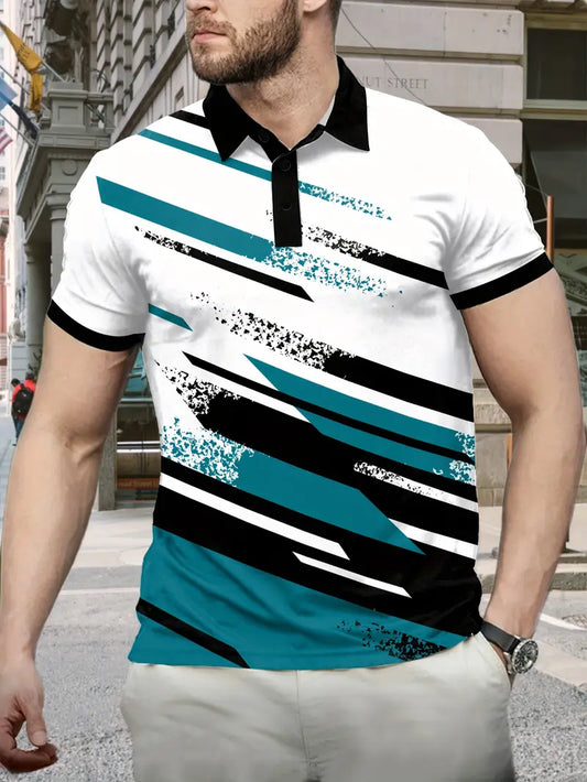 Priam – Cămașă Casual cu Nasturi și Design cu Dungi la Modă
