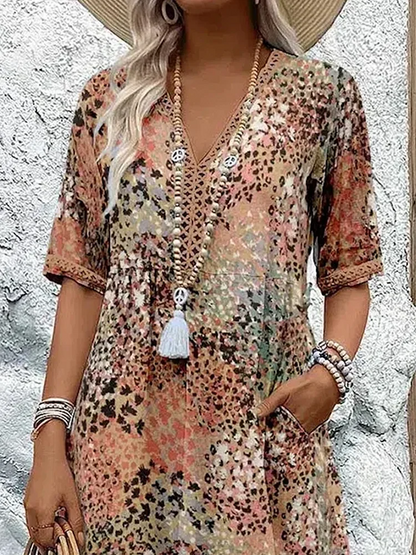Harper – Rochie midi elegantă cu imprimeu floral