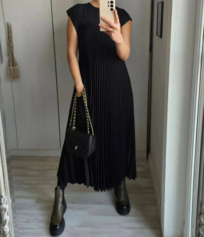 Gillian - Elegant Maxi Dress Monocrom