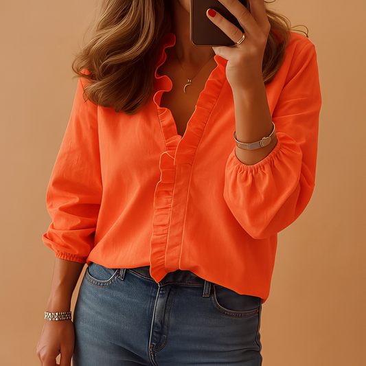 Aubbrey - Cămașă stilată cu mâneci lungi pentru femei