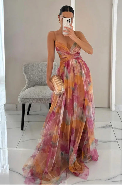 Brienne - Rochie Maxi Damă, Elegantă & Stratificată