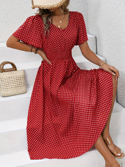 Melanie - Rochie cu Imprimeu Floral Vibrant pentru Primăvară și Vară