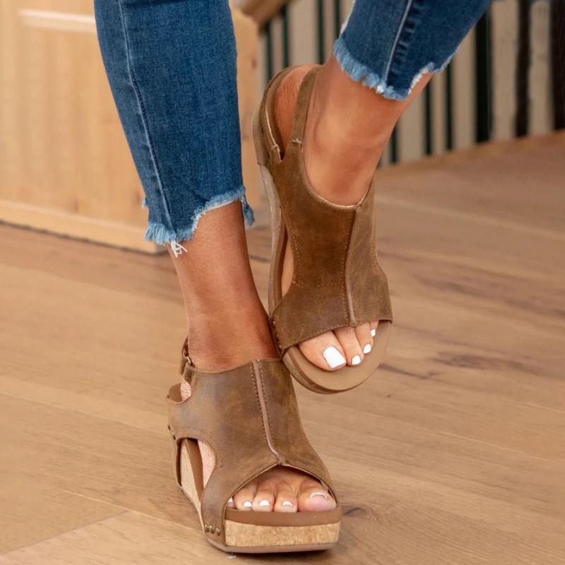 Auria - Sandale Ortopedice din Piele pentru Femei cu Susținere Suplimentară