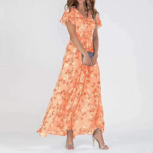 Victoria – Rochie de vară lungă și elegantă cu flori