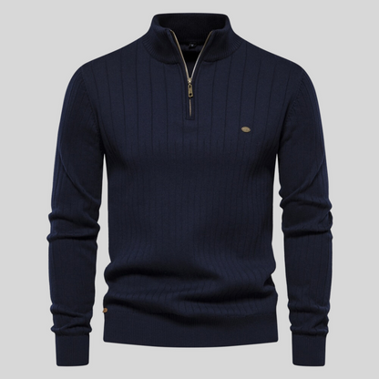 Zayne – Pulover Confortabil cu Fermoar pe Jumătate pentru Zilnic