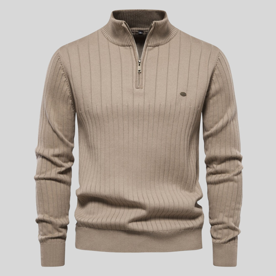 Zayne – Pulover Confortabil cu Fermoar pe Jumătate pentru Zilnic