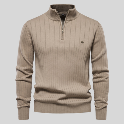 Zayne – Pulover Confortabil cu Fermoar pe Jumătate pentru Zilnic