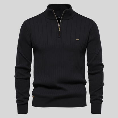 Zayne – Pulover Confortabil cu Fermoar pe Jumătate pentru Zilnic