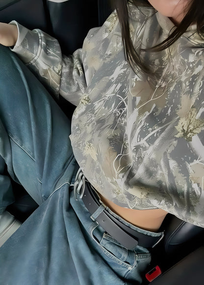 Rosanne - Hanorac stilat cu imprimeu pentru femei