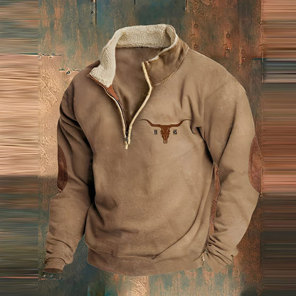 Kenton - Pulover stilat cu fermoar pentru bărbați