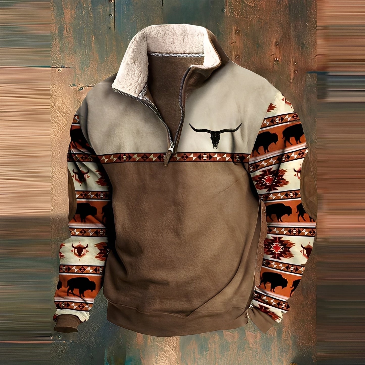 Kenton - Pulover stilat cu fermoar pentru bărbați