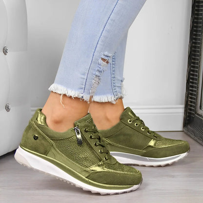 Kaycee - Sneaker stilati cu fermoar pentru femei