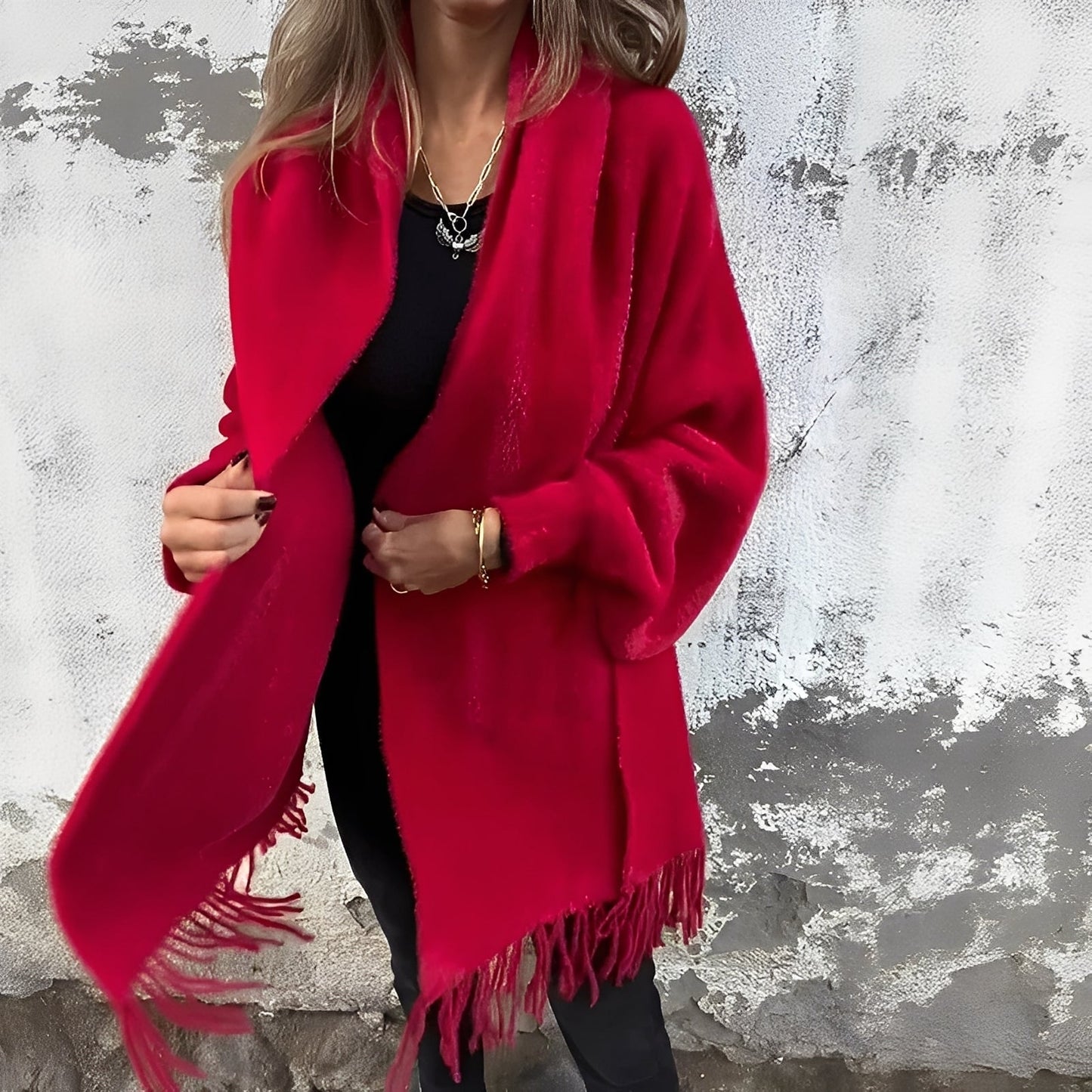 Bethney - Stilouă, lejer tricotată jachetă pentru dame