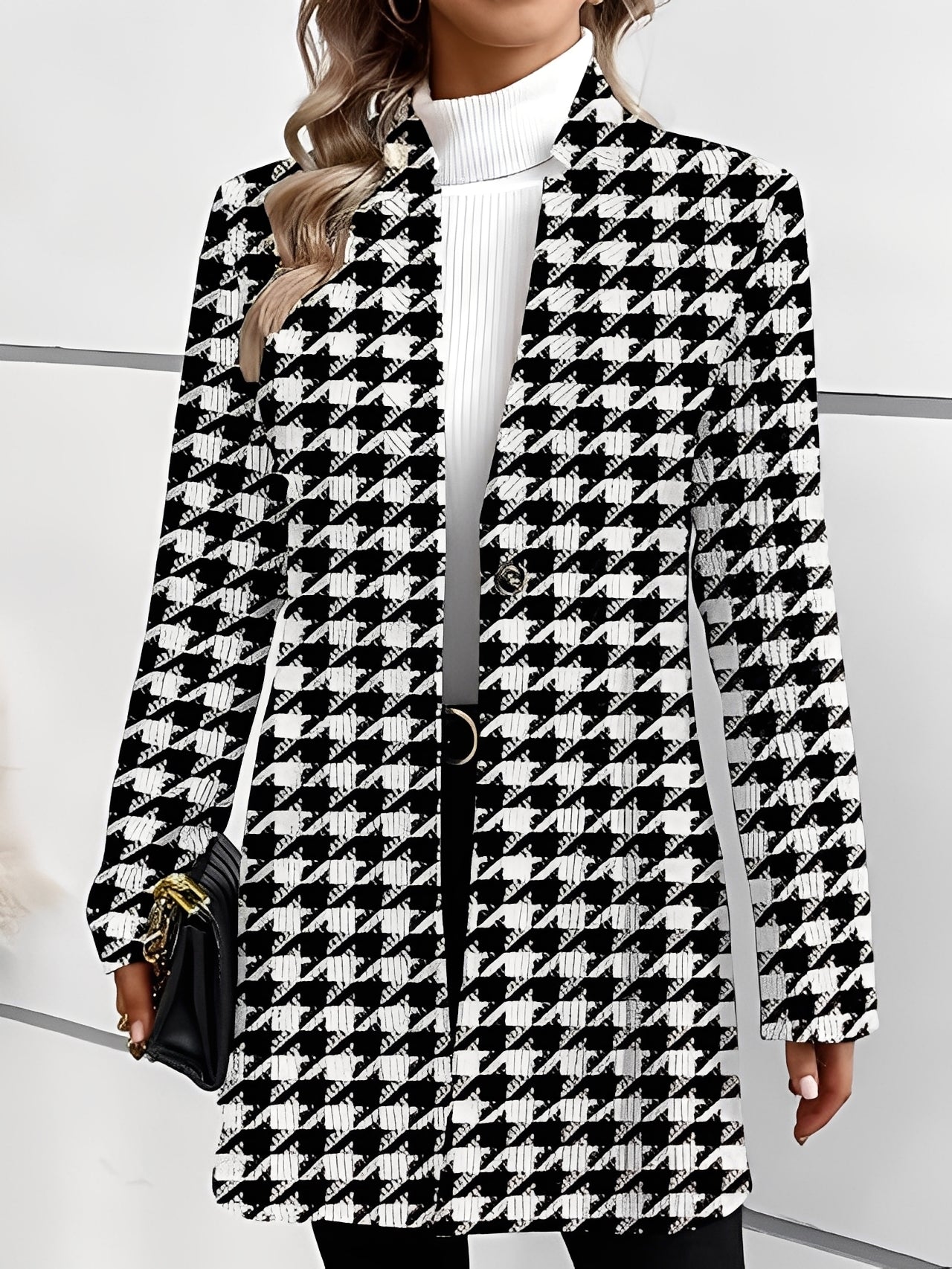 Tiffany - Stil, blazer formal lung pentru dame