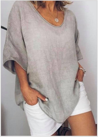 Isla – Top de Vară cu Decolteu V Ușor și Aerisit