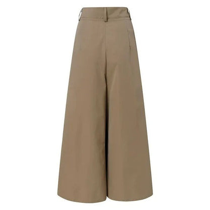Rivka – Pantaloni cu Picior Larg cu Drapaj Moale