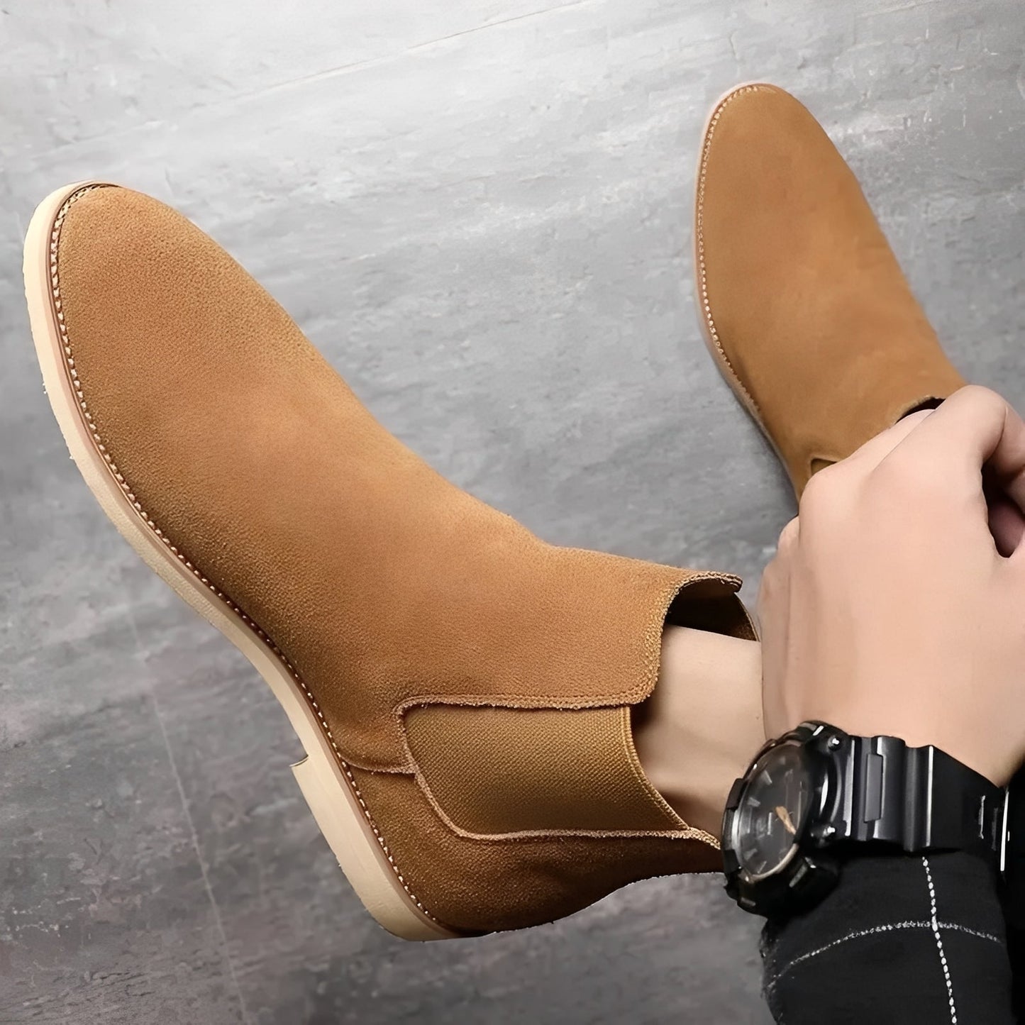 Willard - Stiluri Chelsea Cizme din Piele Întoarsă pentru Bărbați