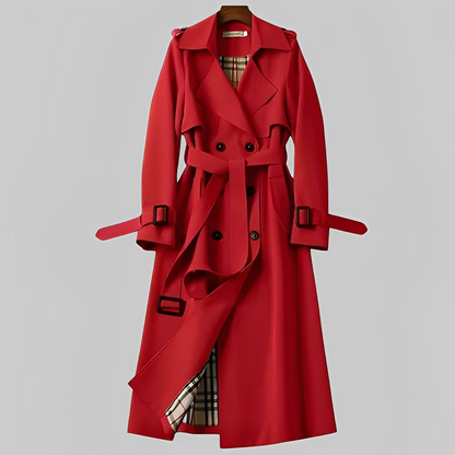 Élodie - Palton de iarnă clasic cu curea pentru femei