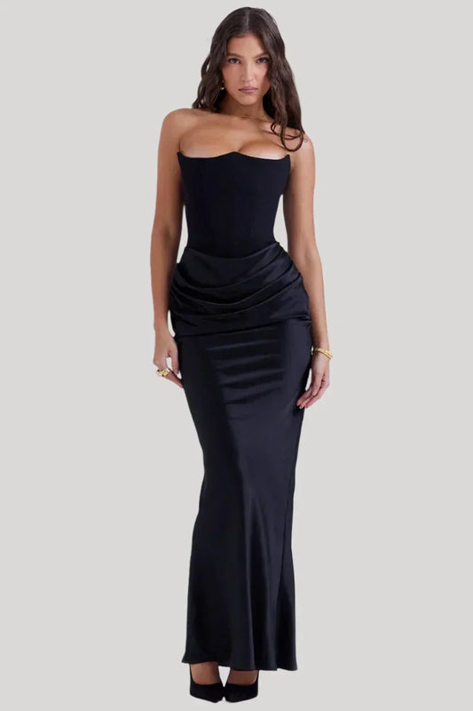 Elisabeth – Rochie maxi cu umerii goi pentru look-uri elegante