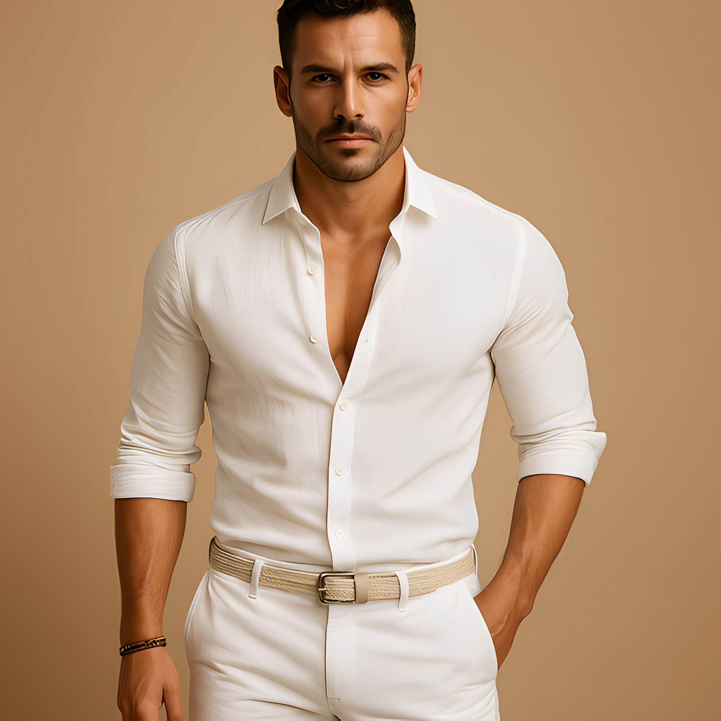 Aleid - Cămașă lejeră cu nasturi pentru bărbați