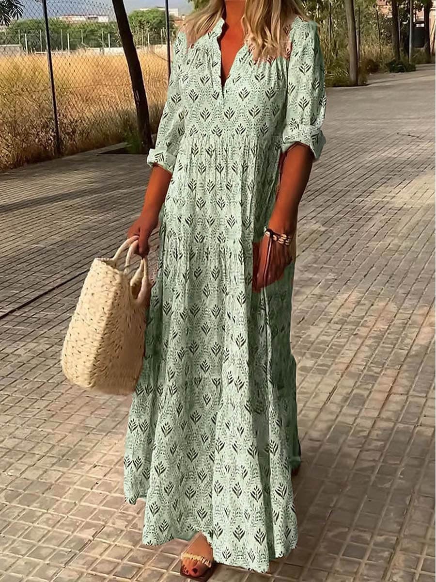 Birgitta – Rochie maxi elegantă cu croială stilată