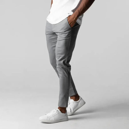 Justine - Pantaloni chino slim-fit casual pentru bărbați