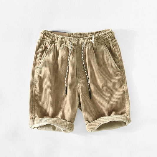 Kelvin - Pantaloni scurți casual, lejeri din cord pentru bărbați