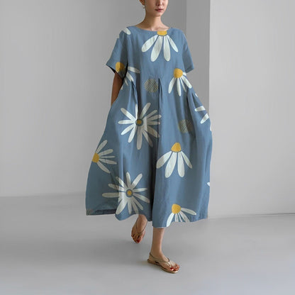 Naomi - Rochie boho maxi cu flori, perfectă pentru primăvară