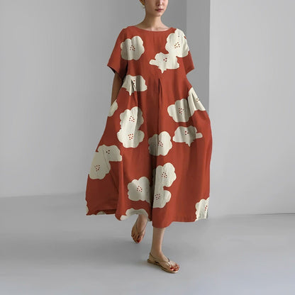 Naomi - Rochie boho maxi cu flori, perfectă pentru primăvară