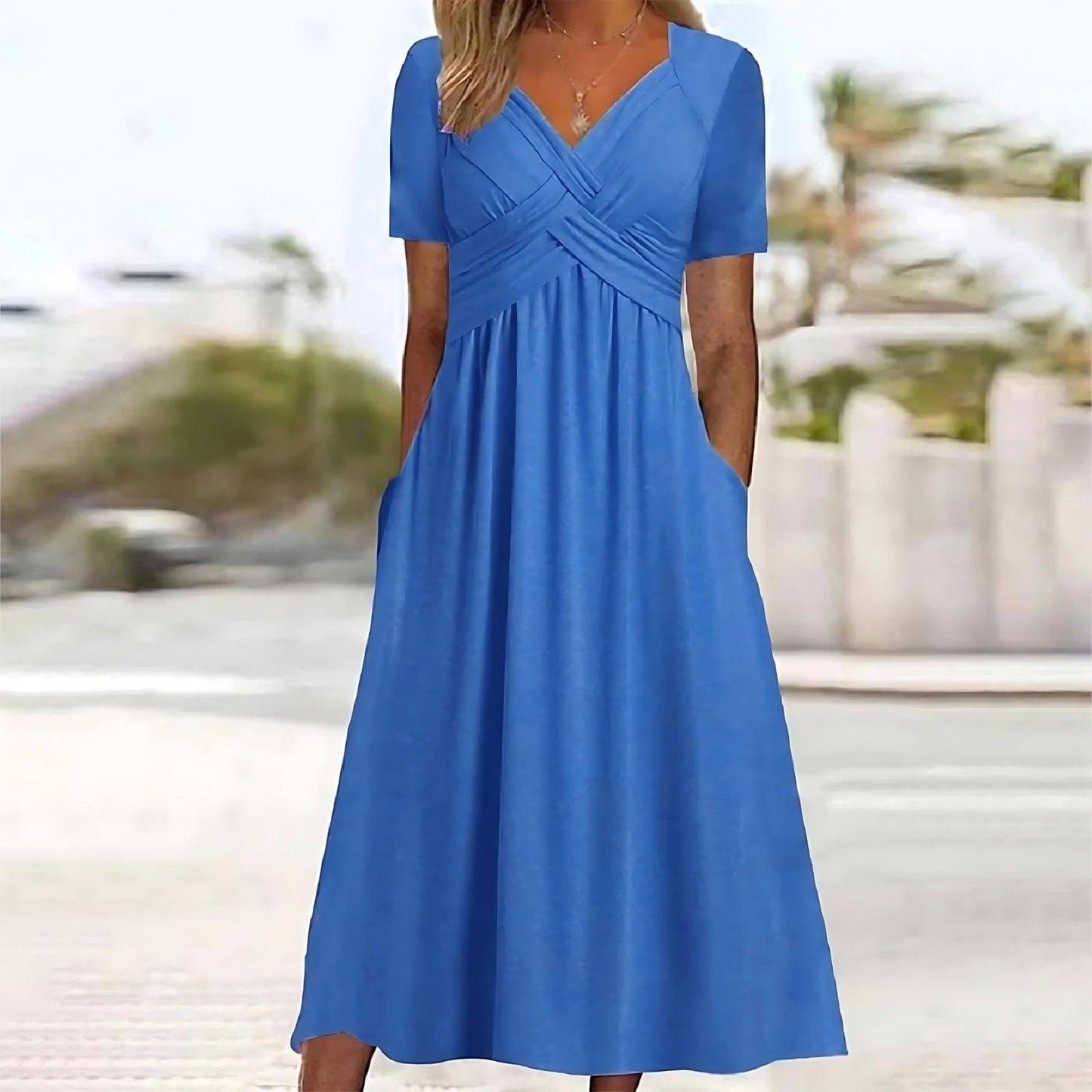 Norah – Rochie lungă cu croială elegantă