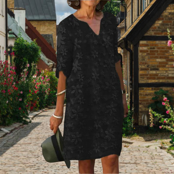 Maira – Rochie Florală cu Croială Lejeră